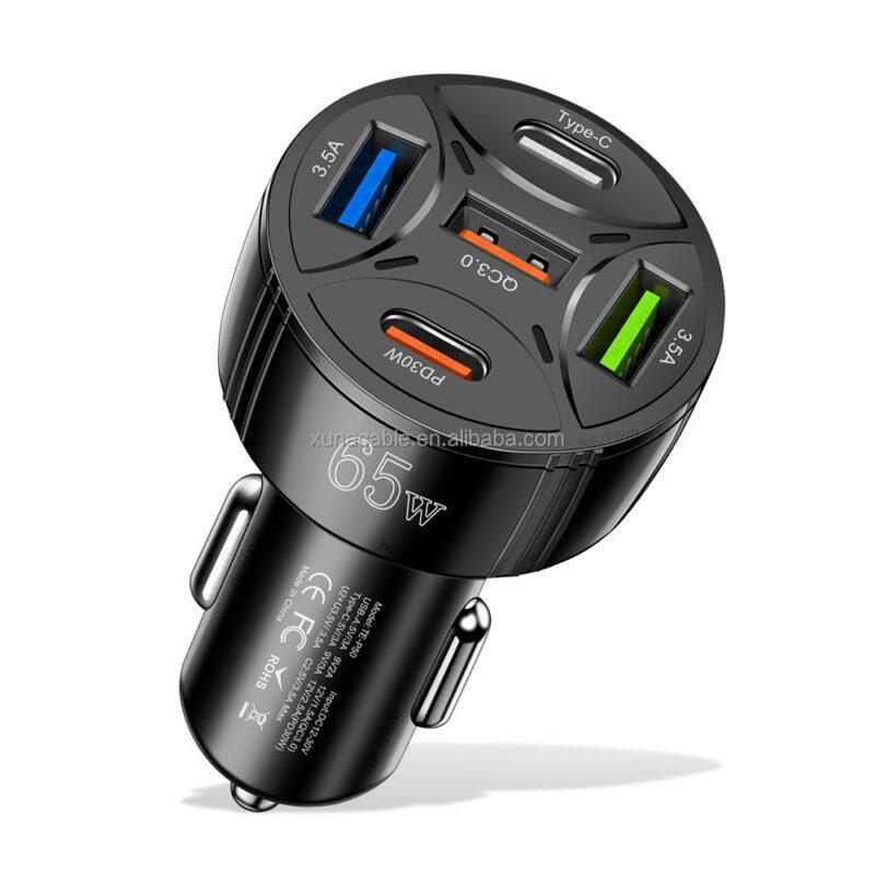 Chargeur de voiture rapide PD 30 W (5 ports)