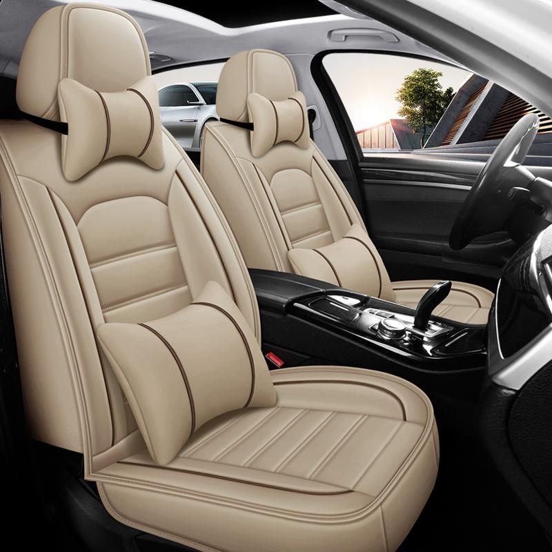 All-Weather Durable Interior Car Seat Cover Set Pu Leather