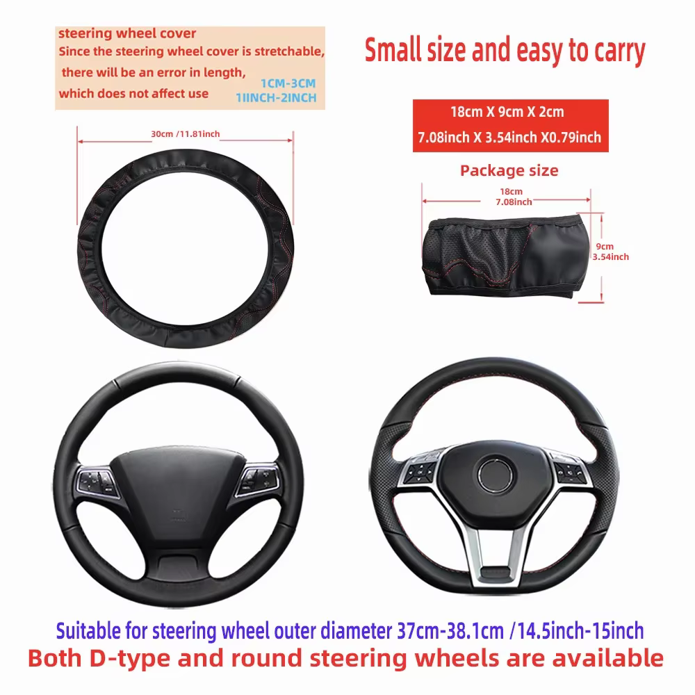 Universal Fit Anti-Slip Sport Steering Wheel Cover - Image 7
