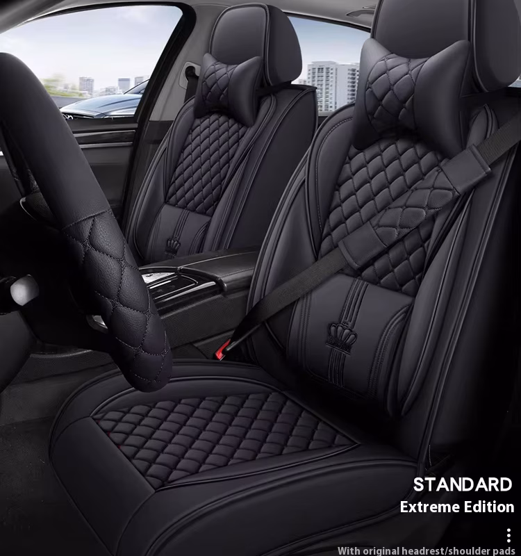 Ultra-Luxury Full Leatherette Car Seat Cover Set