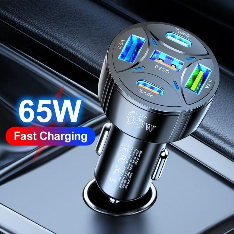 Car Charger PD65W Fast Power Delivery